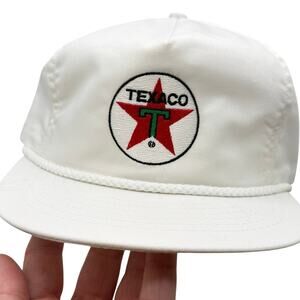 Vintage uniform Texaco Star Diesel embroidered snapback hat - rope detail